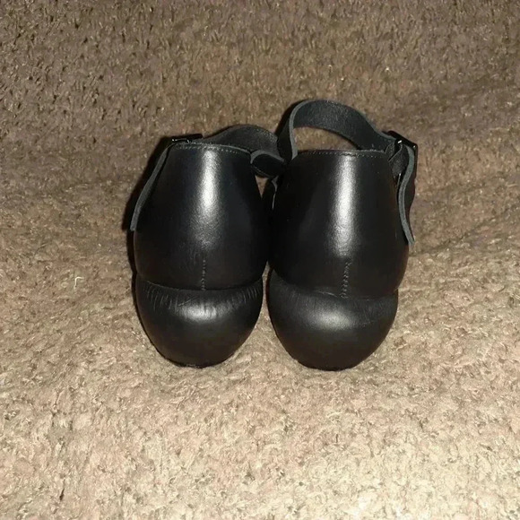 EUREKA-FILIPE SOUSA-Portugal-Black Leather Mary Janes-Funky Heels-Sz 7-NWOB - Picture 5 of 7